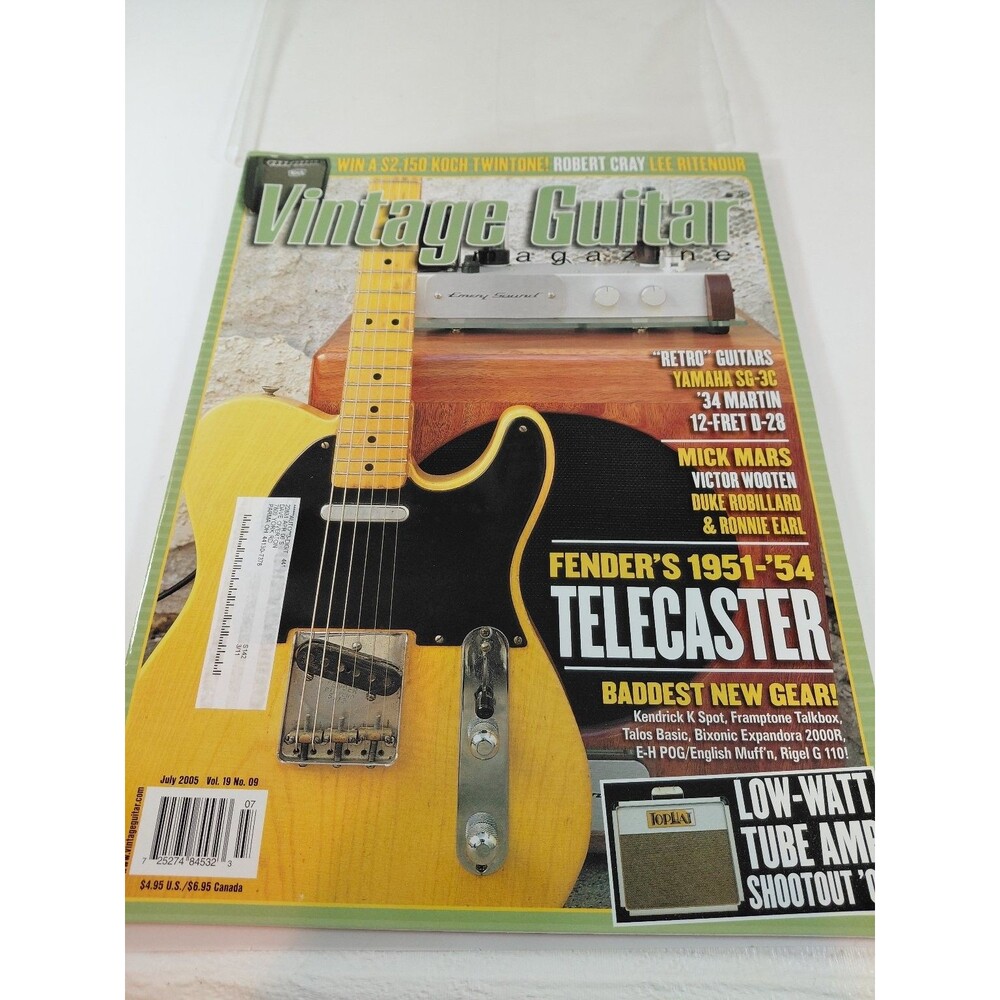 Vintage Guitar Magazine July 2005 Fender Telecaster Tube Amp Shootout